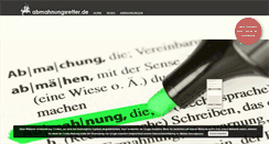 Desktop Screenshot of abmahnungsretter.de
